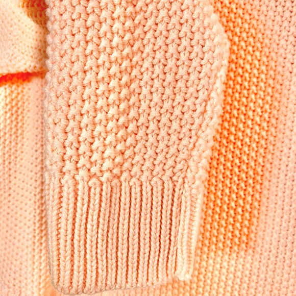 NWT Lucky Brand V-Neck Sweater in Orange Melon. L - Picture 4 of 5